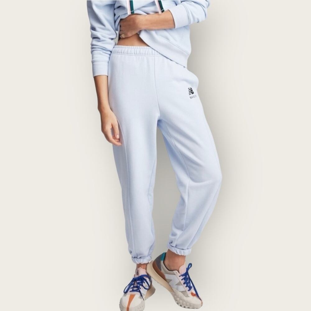 EUC | New Balance x Bandier | Fleece Joggers | Xenon Blue | Large